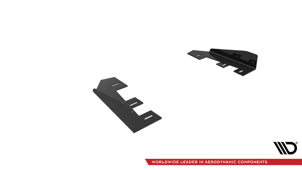 Maxton Design Hintere Seiten Flaps passend für BMW 2 Coupe G42 schwarz Hochglanz