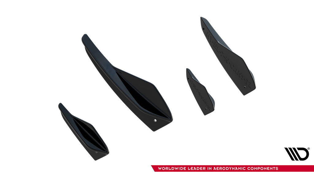 Maxton Design Stoßstangen Flaps Wings vorne Canards passend für Hyundai Elantra N Mk7