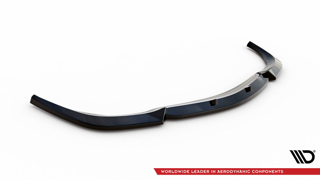 Maxton Design Street+ Spoilerlippe Front Ansatz V.2 passend für Mercedes-Benz CLK W209 schwarz Hochglanz