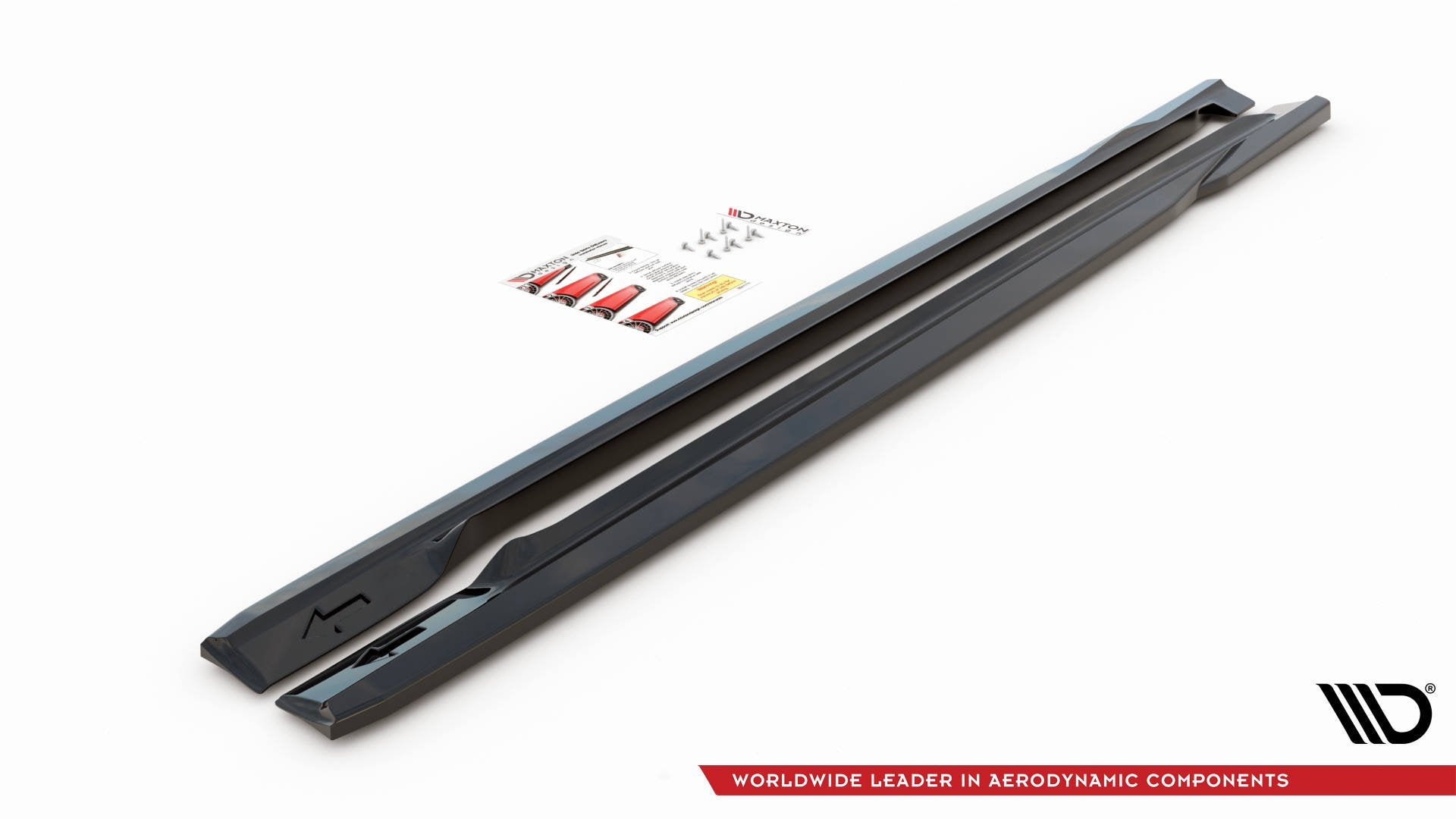 Maxton Design Street+ Seitenschweller Leisten passend für Volvo S60 Standard / R-Design Mk2 / Mk2 Facelift schwarz Hochglanz
