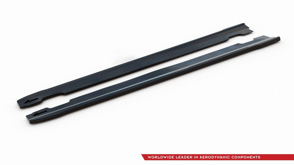 Maxton Design Street+ Seitenschweller Leisten passend für V.4 Hyundai I30 N / N-Line Hatchback / Fastback Mk3 / Mk3 Facelift schwarz Hochglanz