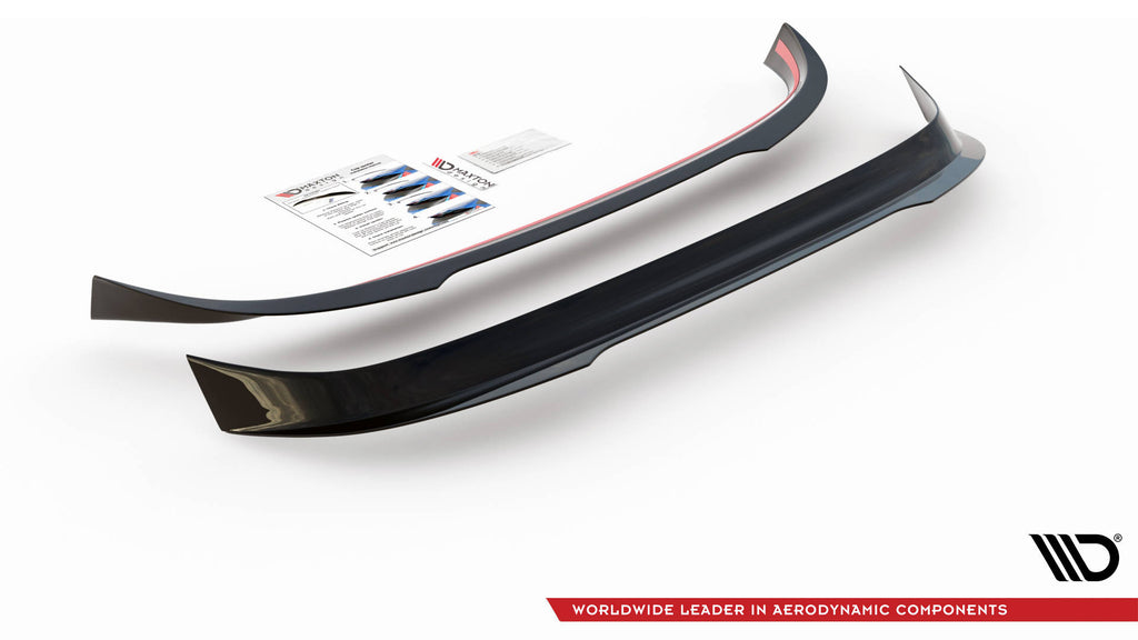 Maxton Design Spoiler CAP passend für Opel Astra GTC OPC-Line J schwarz Hochglanz