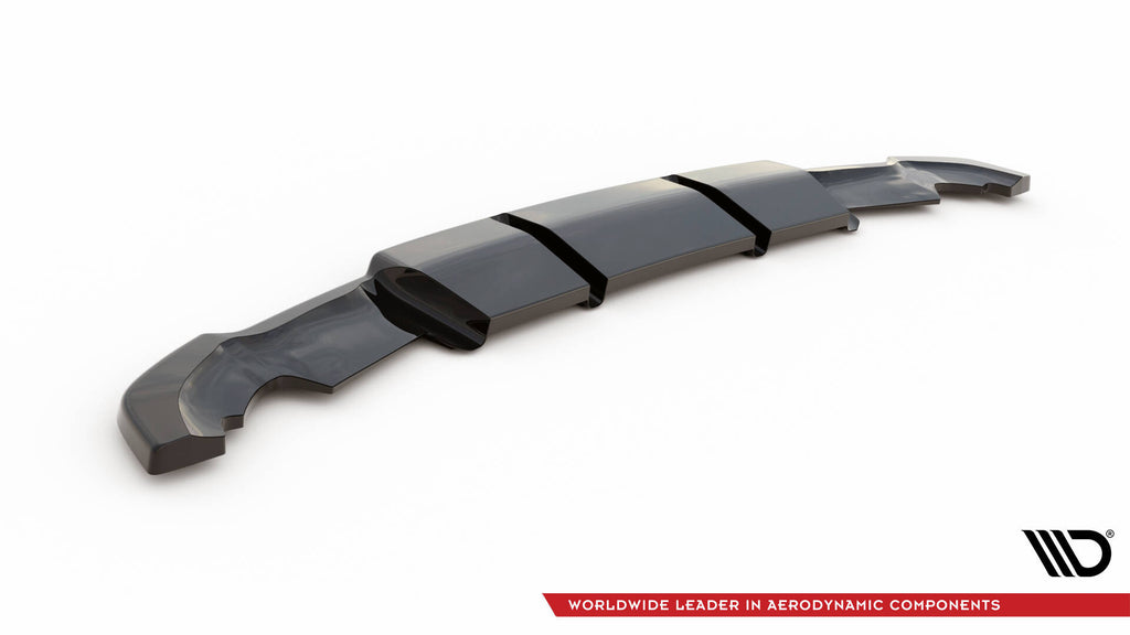 Maxton Design Street+ Mittlerer Diffusor RACE passend für Renault Clio RS Mk4 schwarz Hochglanz