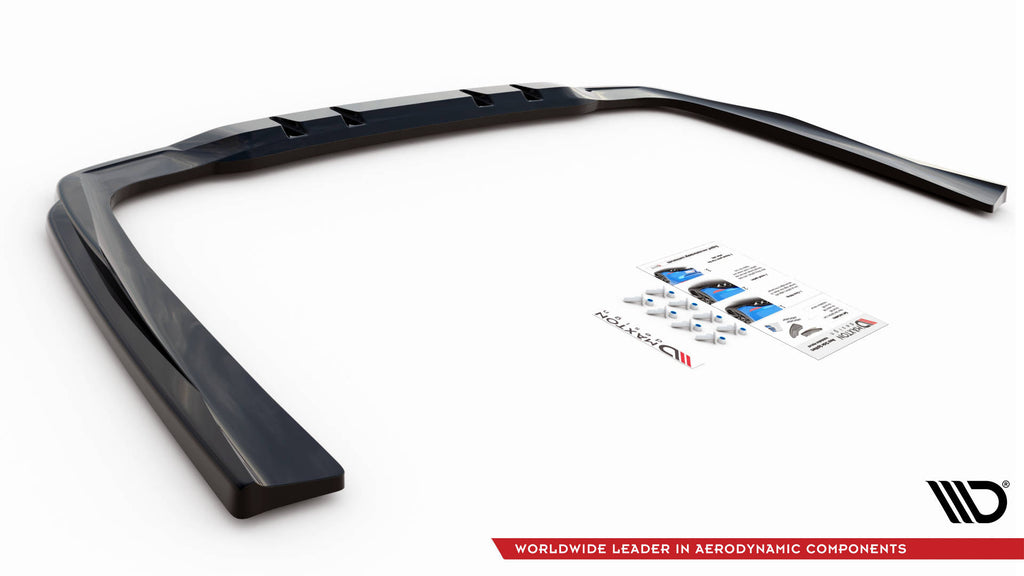 Maxton Design Street+ Mittlerer Diffusor RACE passend für Mercedes-AMG CLS 53 C257 schwarz Hochglanz