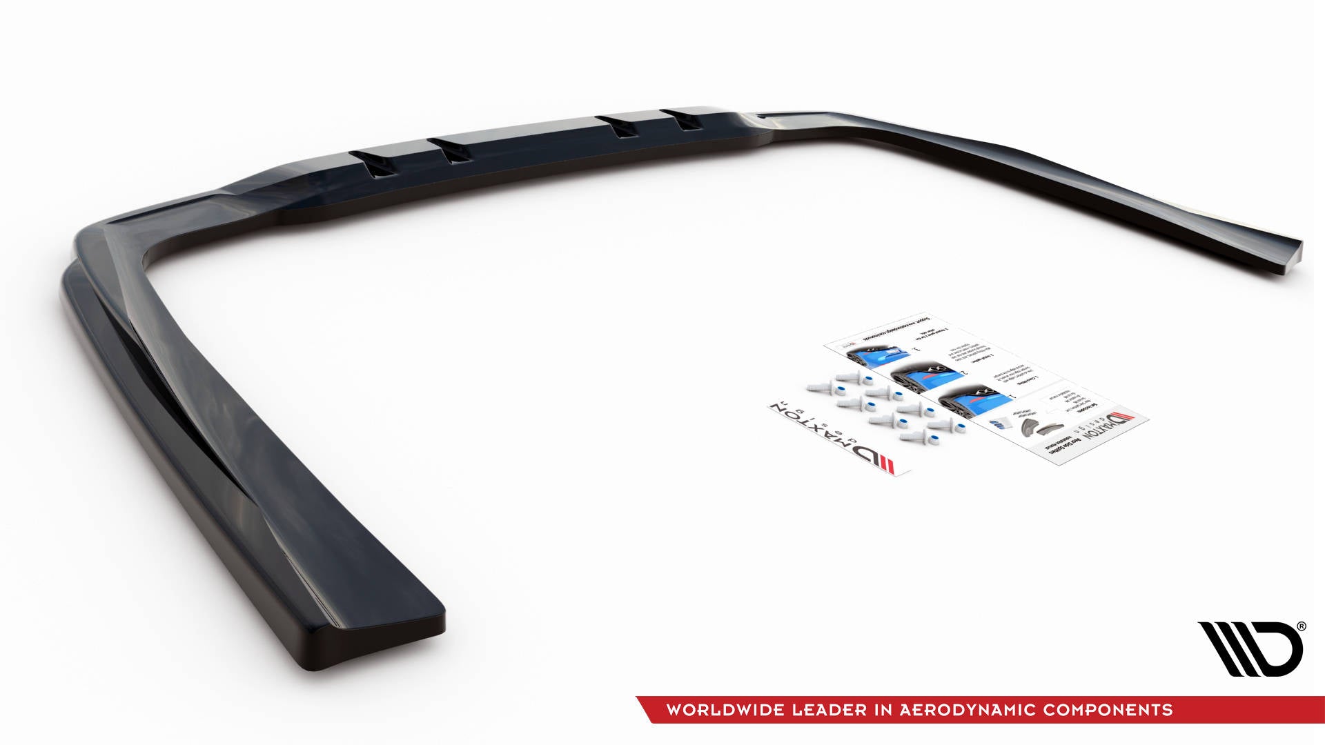 Maxton Design Street+ Mittlerer Diffusor RACE passend für Mercedes-AMG CLS 53 C257 schwarz Hochglanz