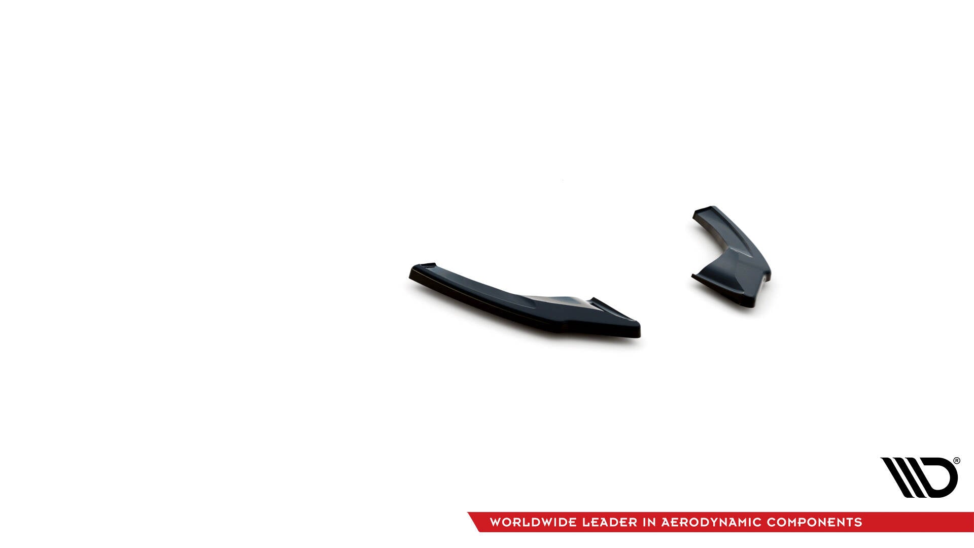 Maxton Design Heck Ansatz Flaps Diffusor V.2 passend für VW Golf GTI Clubsport Mk8 Facelift schwarz Hochglanz