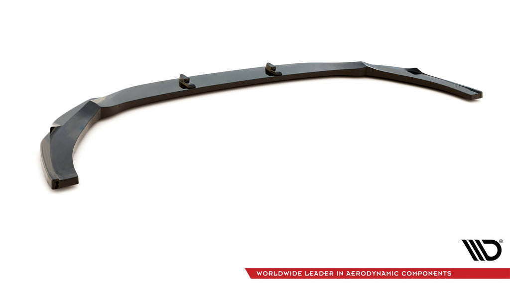Maxton Design Street+ Spoilerlippe Front Ansatz V.3 passend für Audi RS5 F5 Facelift schwarz Hochglanz