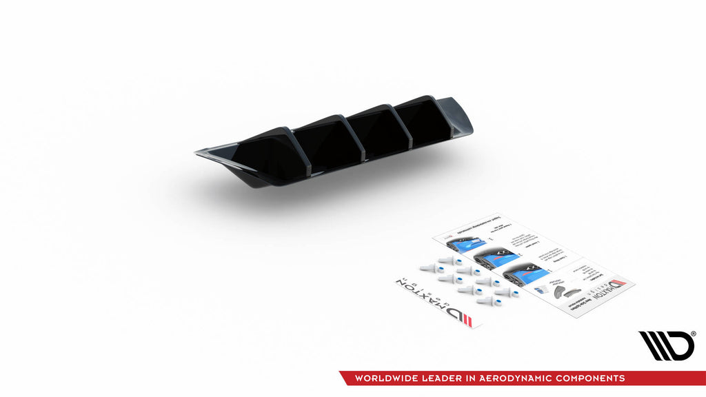 Maxton Design Diffusor Heck Ansatz passend für Seat Ibiza FR/ Standard Mk5 schwarz Hochglanz