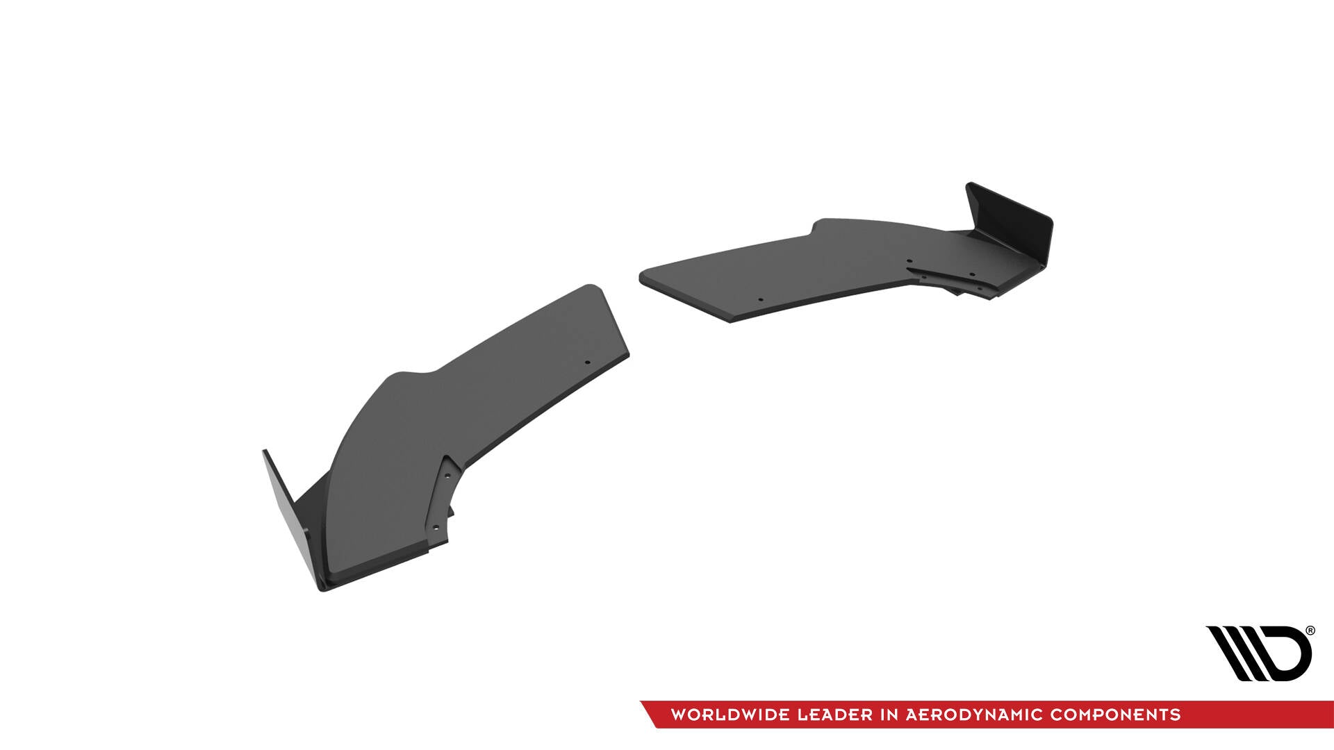 Maxton Design Street Pro Heck Ansatz Flaps Diffusor + Flaps passend für Mercedes-Benz A 45 AMG W176 Facelift schwarz Hochglanz