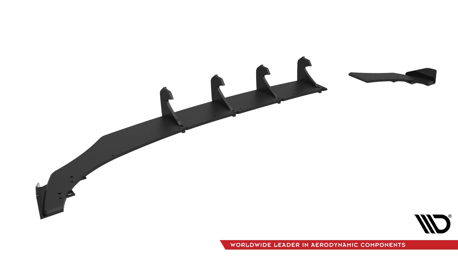 Maxton Design Street Pro Heckschürze + Flaps passend für VW Polo GTI Mk6 Facelift schwarz Hochglanz