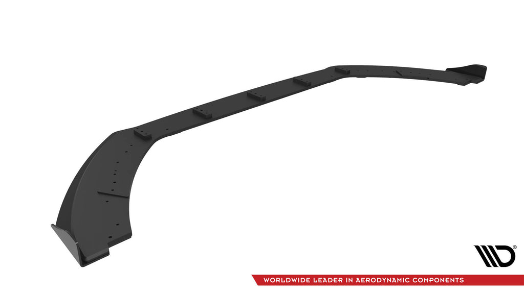Maxton Design Street Pro Street+ Spoilerlippe Front Ansatz + Flaps passend für Ford Fiesta ST Mk8 Facelift schwarz Hochglanz