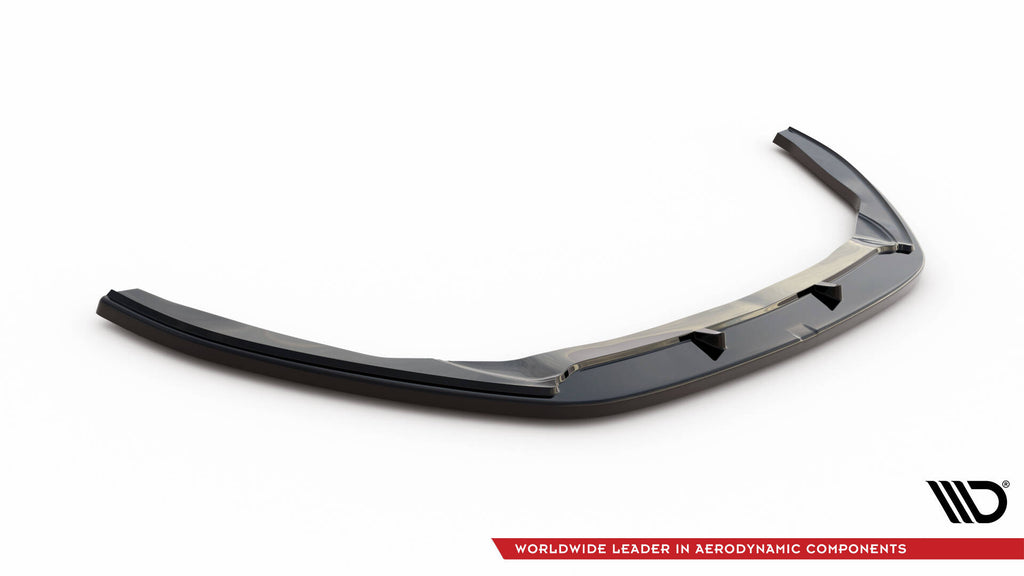 Maxton Design Street+ Spoilerlippe Front Ansatz V.2 passend für VW Passat B7 schwarz Hochglanz