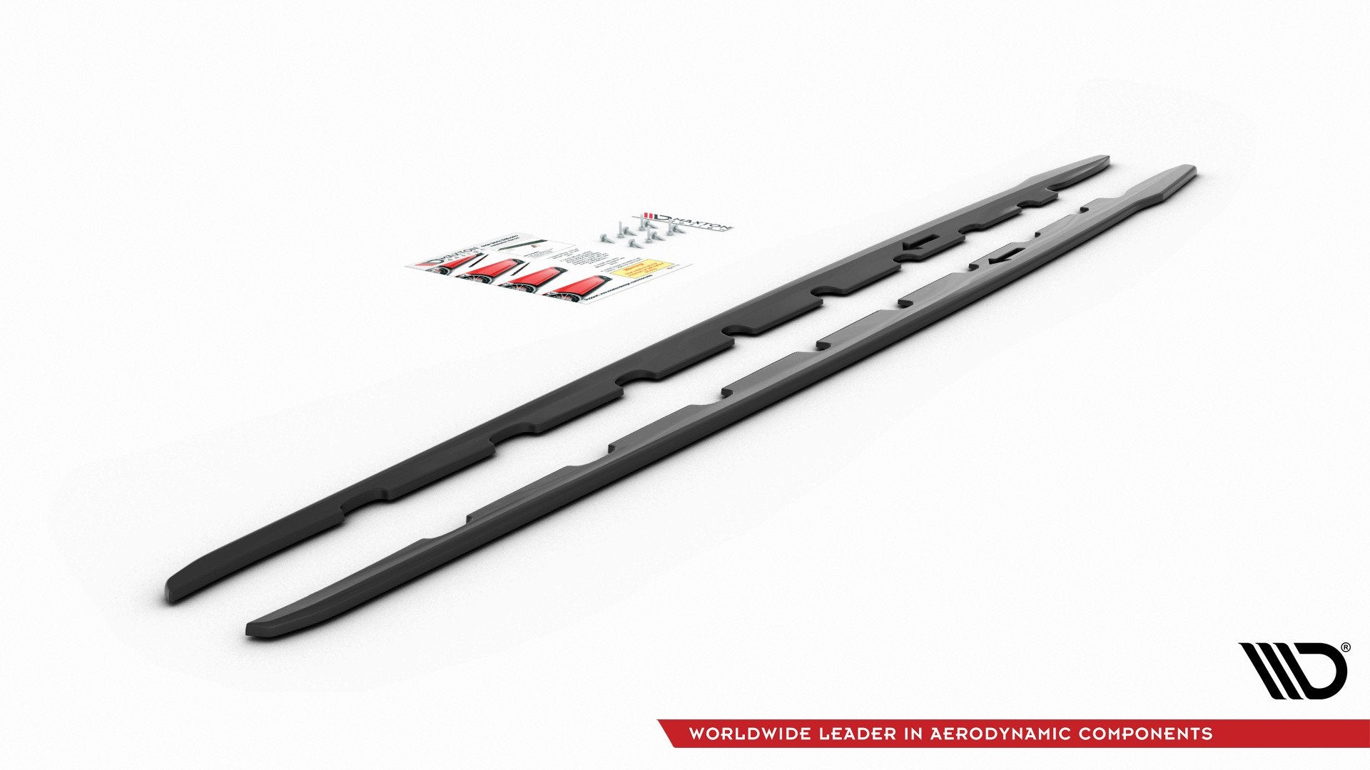 Maxton Design Street+ Seitenschweller Leisten V.2 passend für BMW 1er M-Paket / M135i / 128ti schwarz Hochglanz
