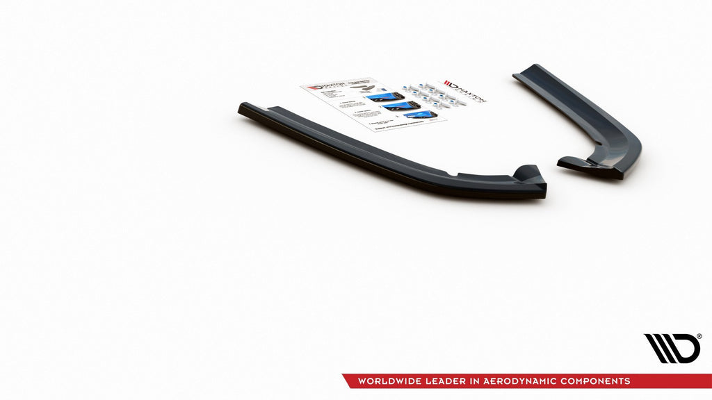 Maxton Design Heck Ansatz Flaps Diffusor für Ford Mondeo Vignale Mk5 Facelift Carbon Look