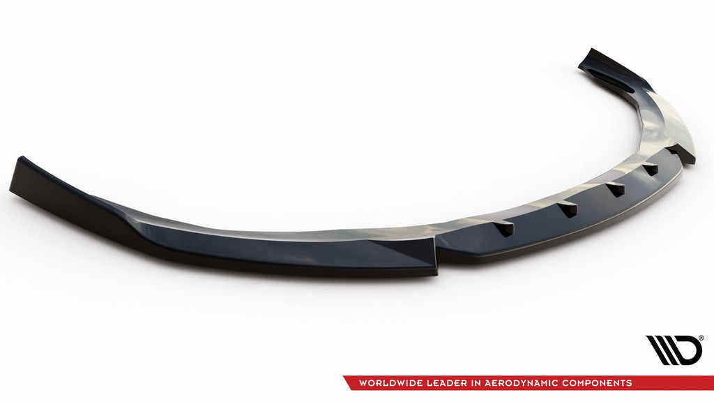 Maxton Design Street+ Spoilerlippe Front Ansatz V.2 passend für Porsche Panamera / Panamera Diesel 970 schwarz Hochglanz