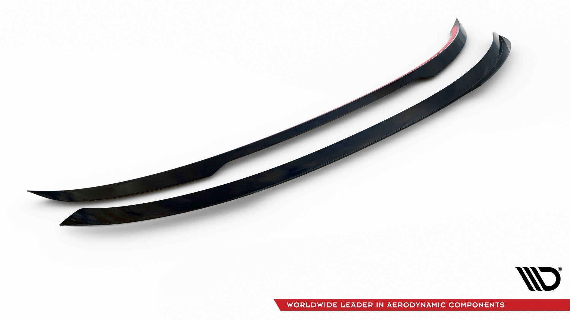 Maxton Design Niedriger Spoiler CAP passend für Audi SQ5 / Q5 S-Line Sportback Mk2 Facelift schwarz Hochglanz