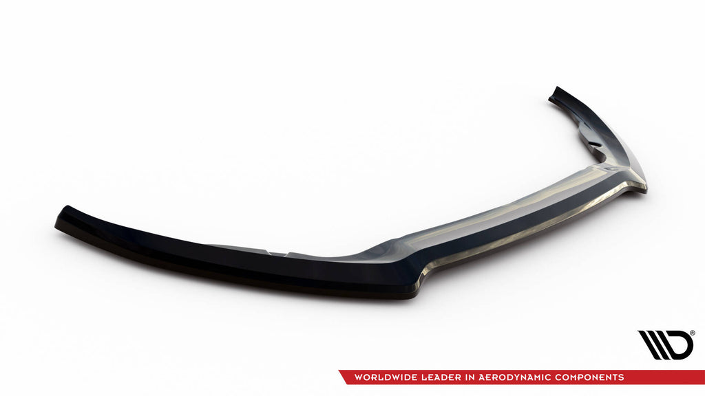 Maxton Design Street+ Spoilerlippe Front Ansatz V.1 passend für Ford Transit Connect Mk2 Facelift schwarz Hochglanz