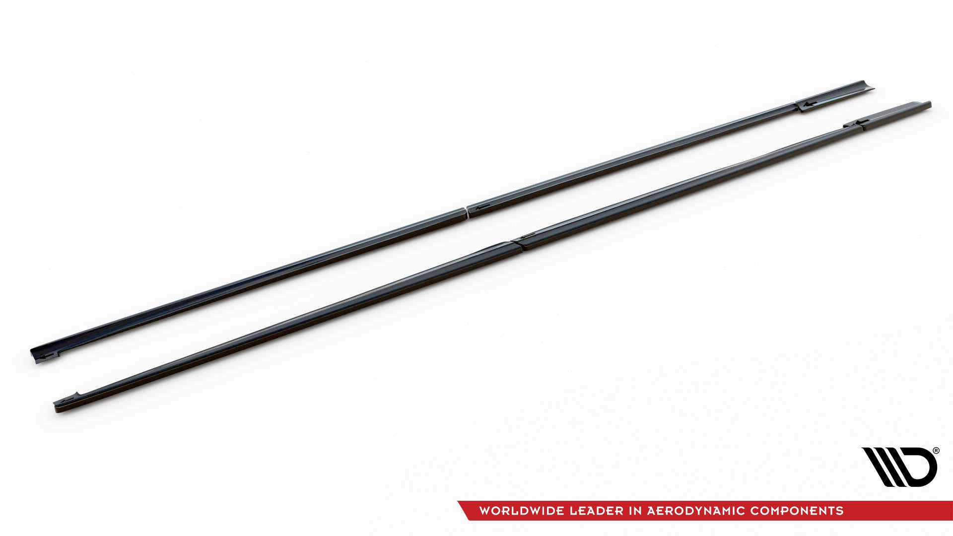 Maxton Design Street+ Seitenschweller Leisten passend für V.1 passend für Mercedes-Benz V-Klasse Extra Long AMG-Line W447 schwarz Hochglanz
