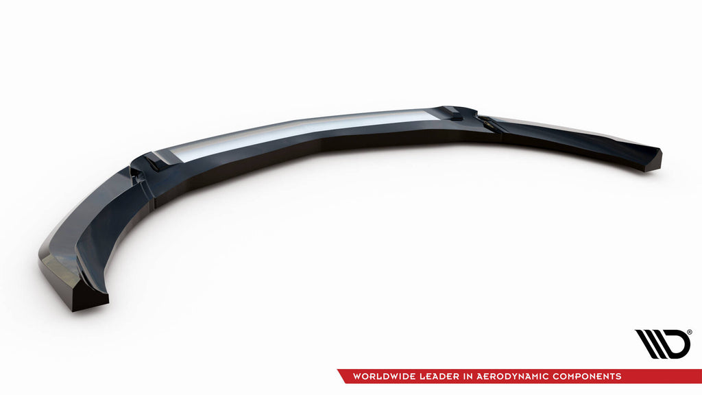 Maxton Design Street+ Spoilerlippe Front Ansatz V.4 passend für Mercedes-AMG CLA 45 Aero C117 Facelift schwarz Hochglanz