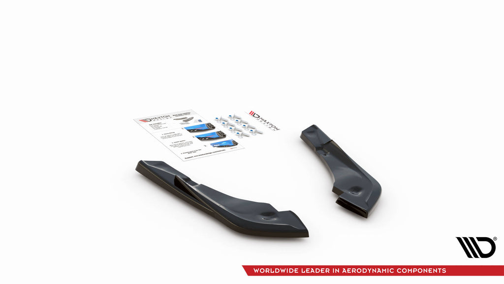 Maxton Design Heck Ansatz Flaps Diffusor V.3 passend für Toyota Supra Mk5 schwarz Hochglanz