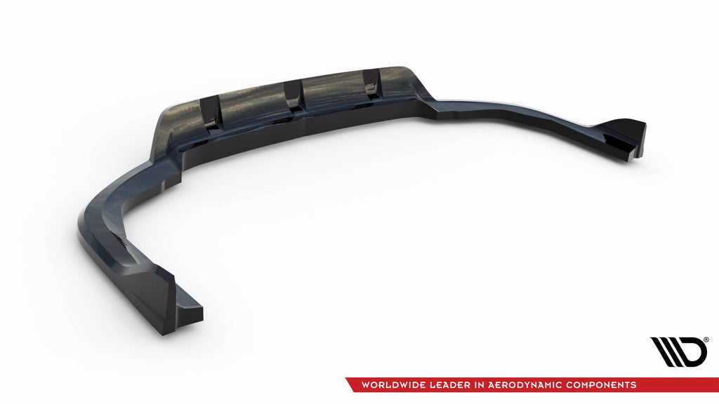 Maxton Design Street+ Mittlerer Diffusor RACE V.2 passend für BMW X5 M-Paket G05 Facelift schwarz Hochglanz