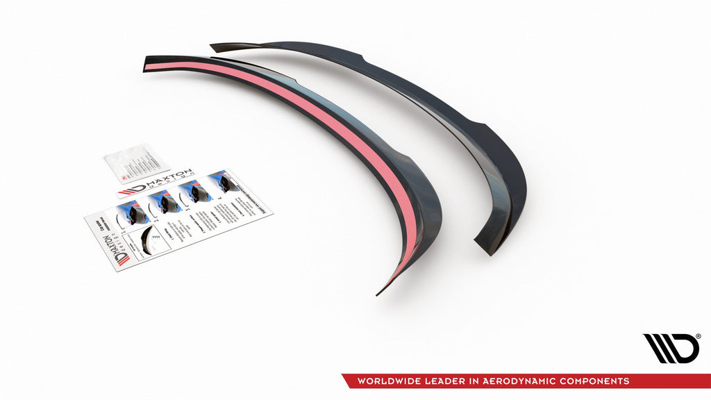 Maxton Design Spoiler CAP V.2 passend für Mercedes-Benz E Kombi S213 schwarz Hochglanz
