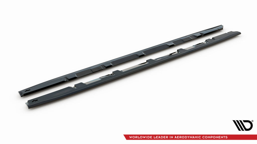 Maxton Design Street+ Seitenschweller Leisten V.2 passend für Subaru WRX STI Mk1 schwarz Hochglanz