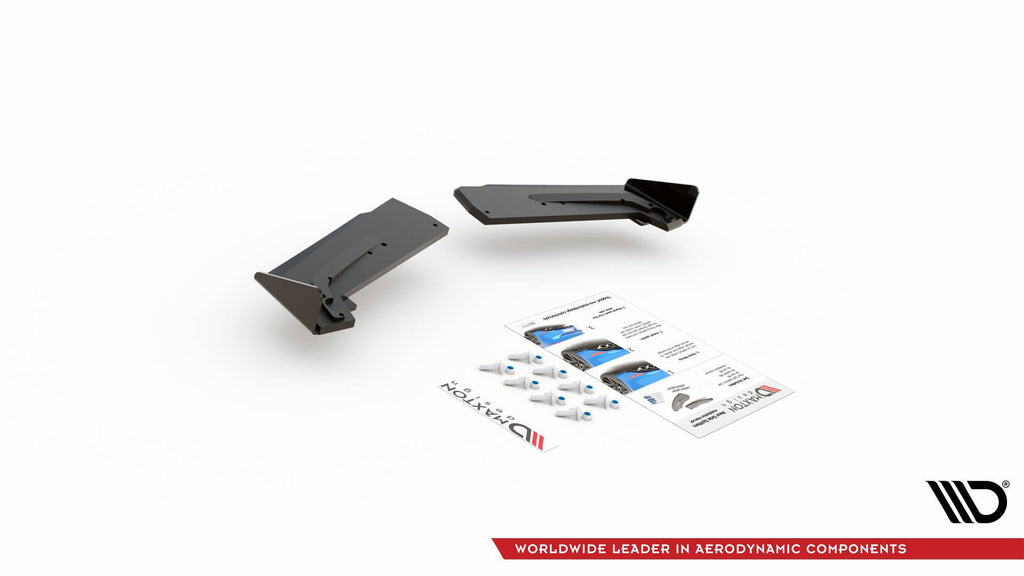 Maxton Design Street Pro Heck Ansatz Flaps Diffusor + Flaps passend für Toyota GR Yaris Mk4 schwarz Hochglanz
