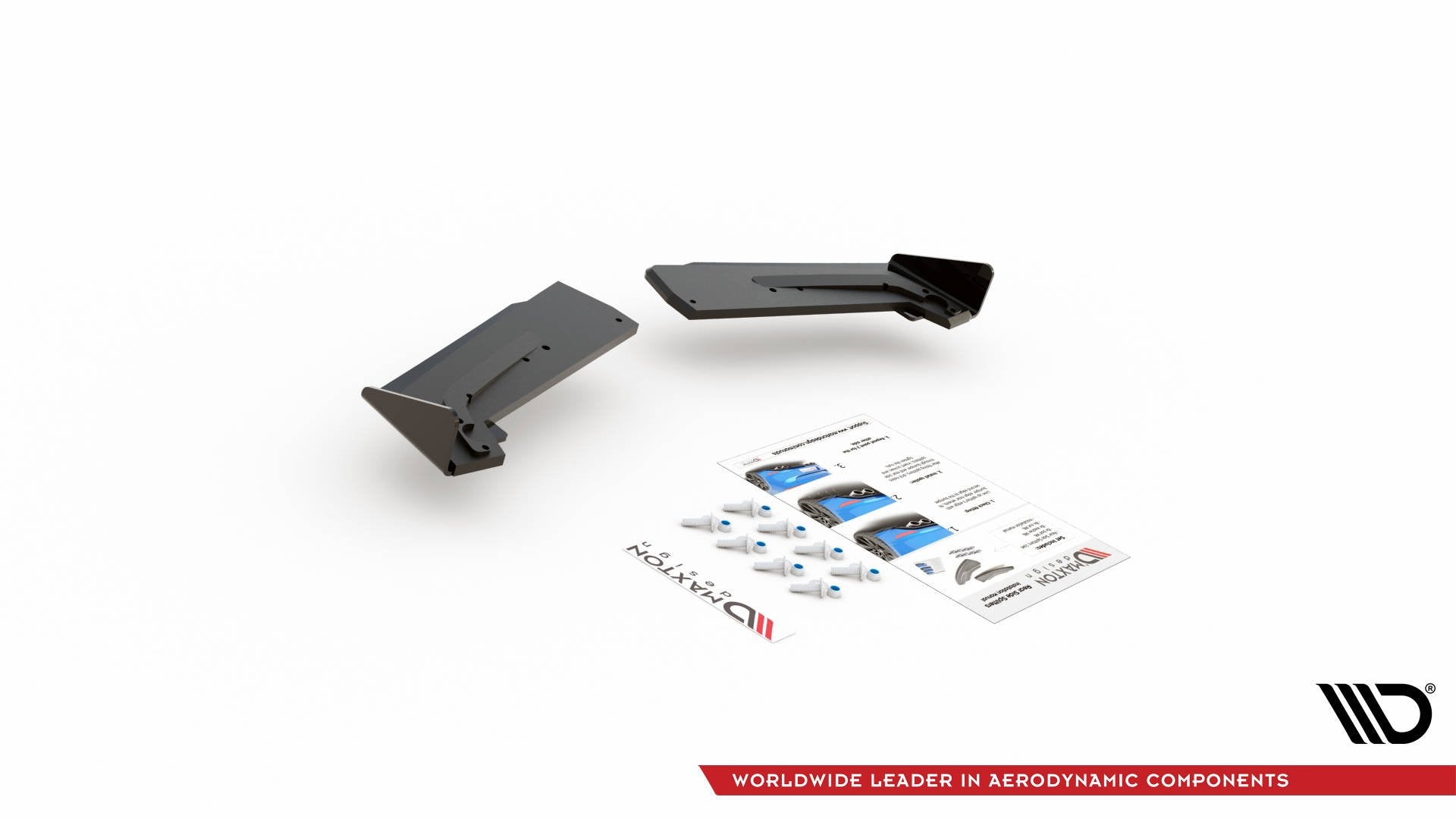 Maxton Design Street Pro Heck Ansatz Flaps Diffusor + Flaps passend für Toyota GR Yaris Mk4 schwarz Hochglanz