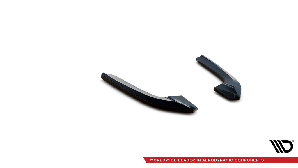 Maxton Design Heck Ansatz Flaps Diffusor passend für Audi RS3 Limousine 8Y schwarz Hochglanz