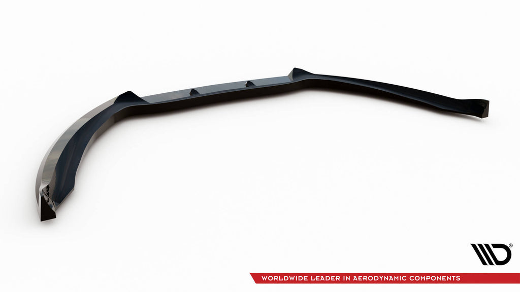 Maxton Design Street+ Spoilerlippe Front Ansatz V.2 passend für Ford Mondeo ST-Line Kombi Mk4 Facelift schwarz Hochglanz