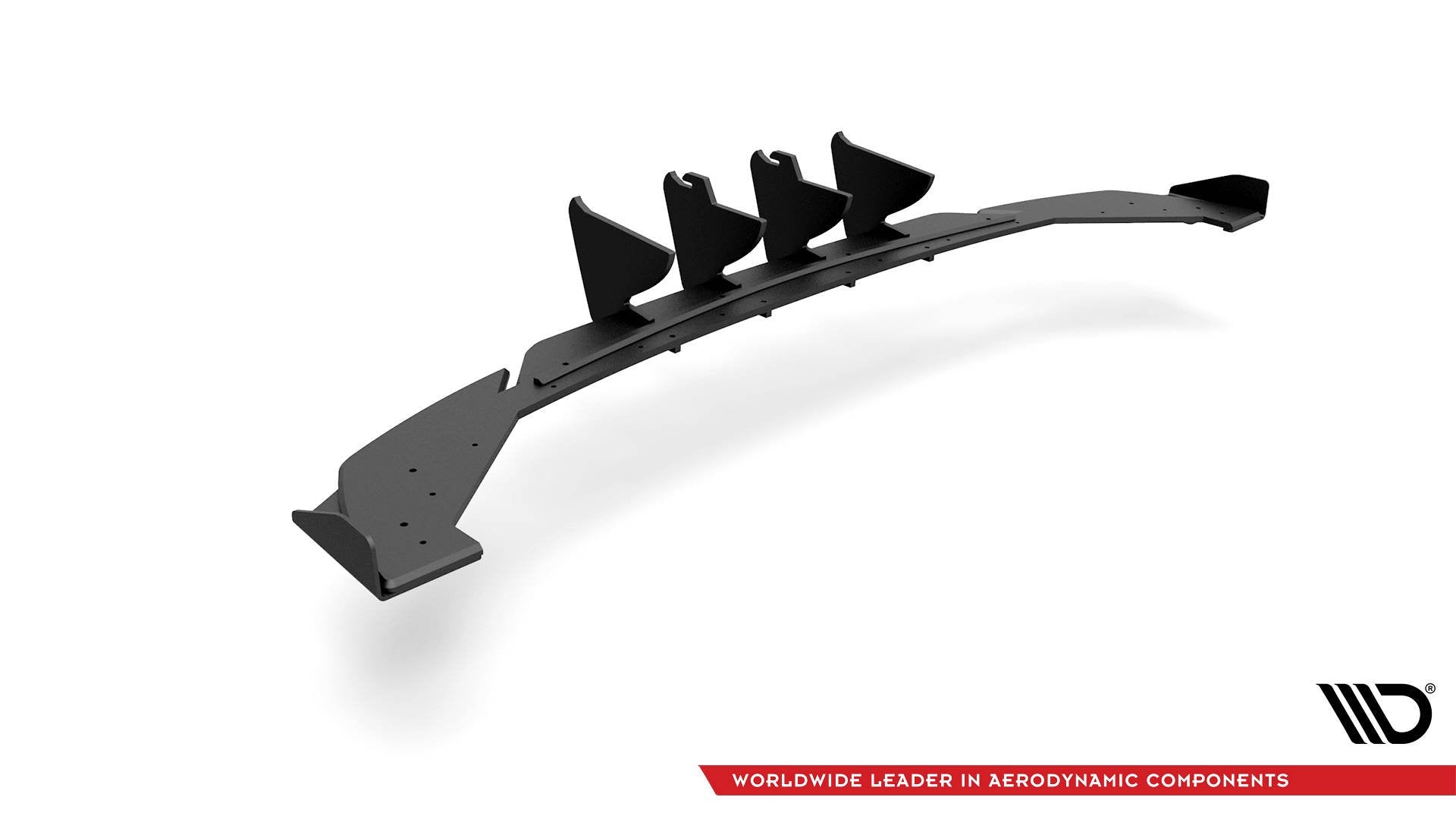 Maxton Design Street Pro Diffusor Heck Ansatz + Flaps passend für Seat Leon FR Hatchback Mk4 schwarz Hochglanz