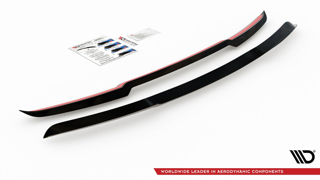 Maxton Design Spoiler CAP passend für Ford Mustang GT Mk6 Facelift schwarz Hochglanz
