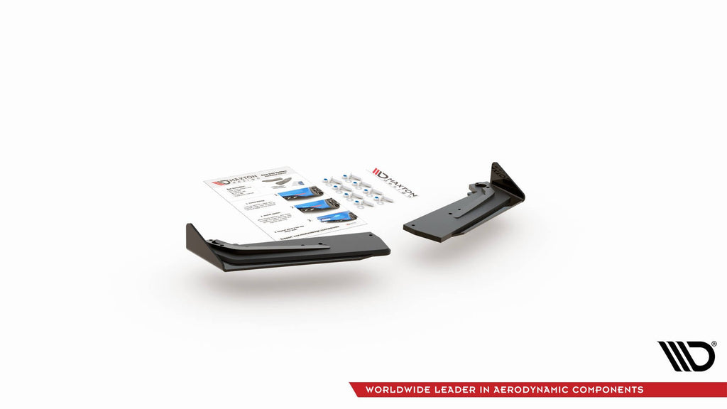 Maxton Design Street Pro Heck Ansatz Flaps Diffusor + Flaps passend für Toyota GR Yaris Mk4 schwarz Hochglanz