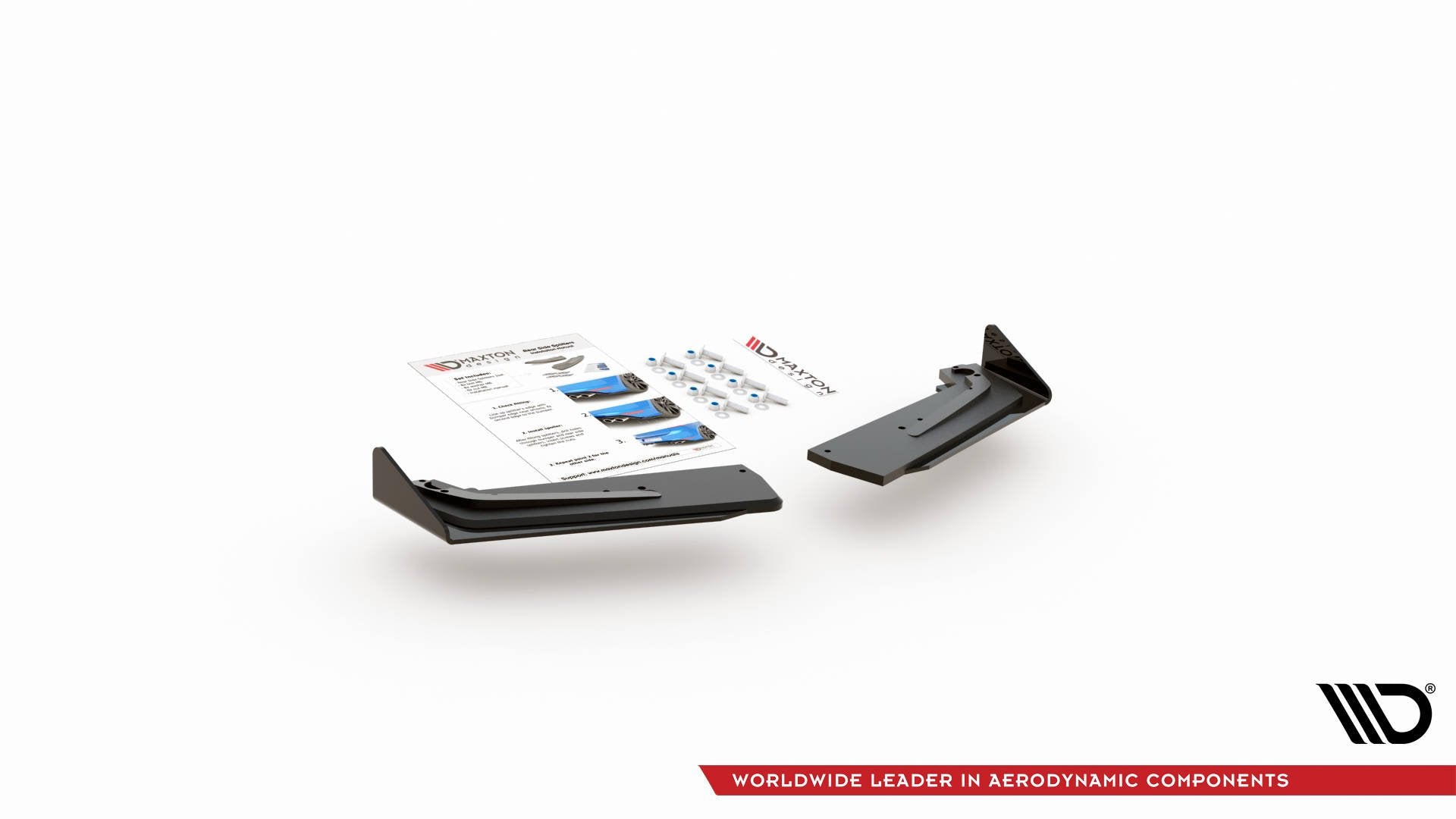 Maxton Design Street Pro Heck Ansatz Flaps Diffusor + Flaps passend für Toyota GR Yaris Mk4 schwarz Hochglanz