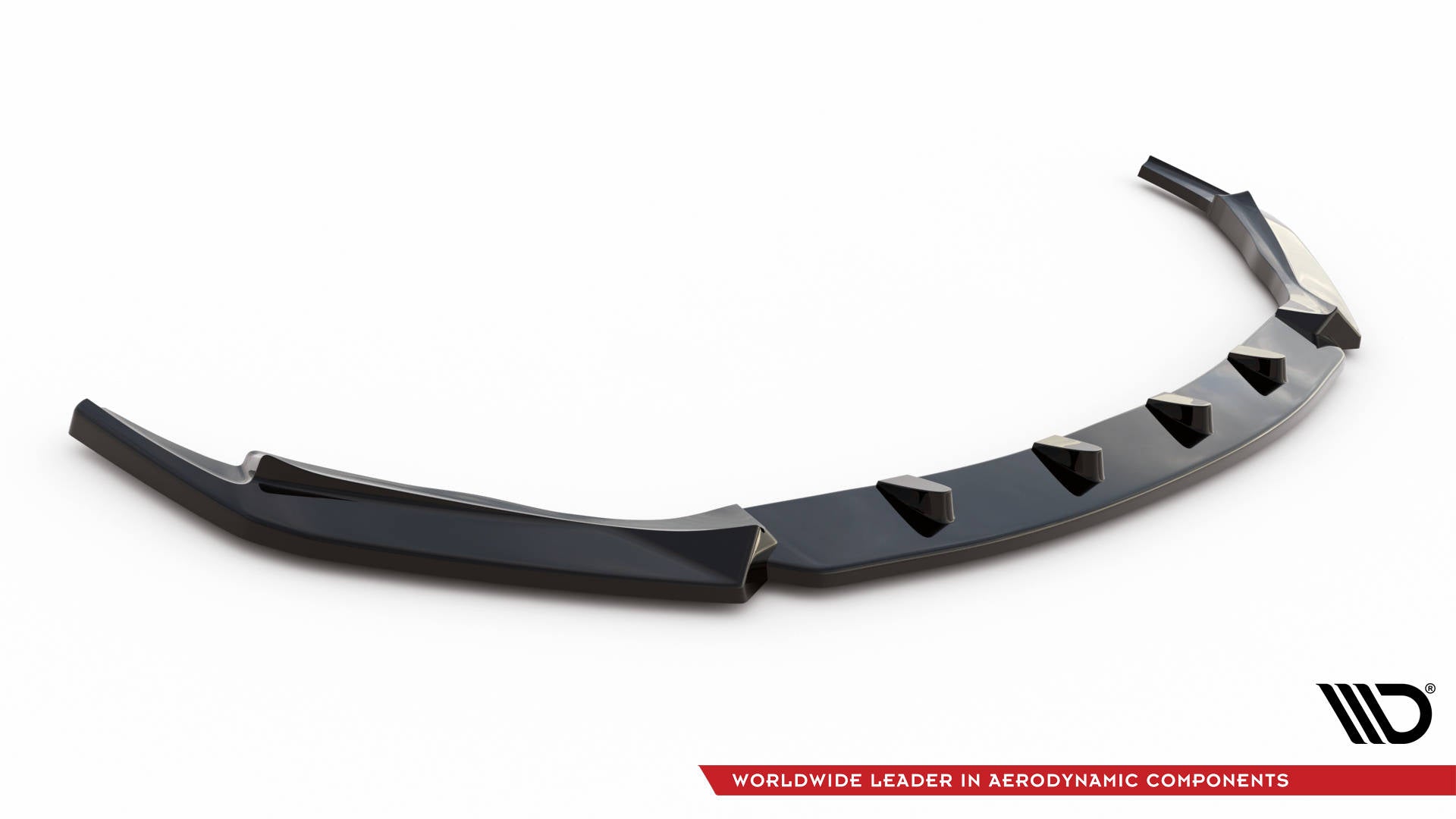 Maxton Design Street+ Spoilerlippe Front Ansatz V.1 passend für Lexus GS F Mk4 Facelift schwarz Hochglanz