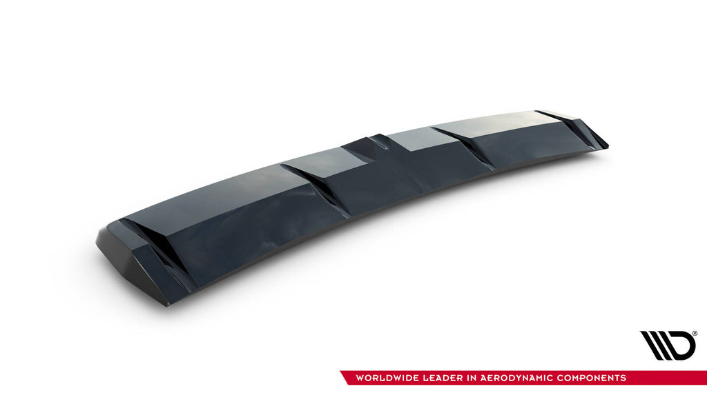 Maxton Design Mittlerer Diffusor Heck Ansatz DTM Look passend für Hyundai Elantra N Mk7 schwarz Hochglanz