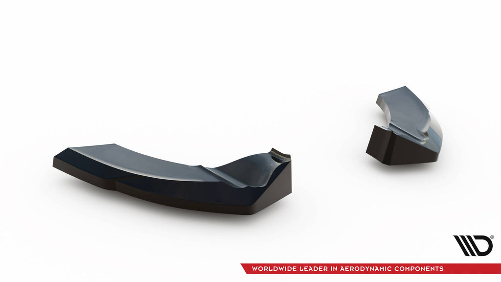Maxton Design Heck Ansatz Flaps Diffusor passend für Hyundai Veloster N Mk2 schwarz Hochglanz