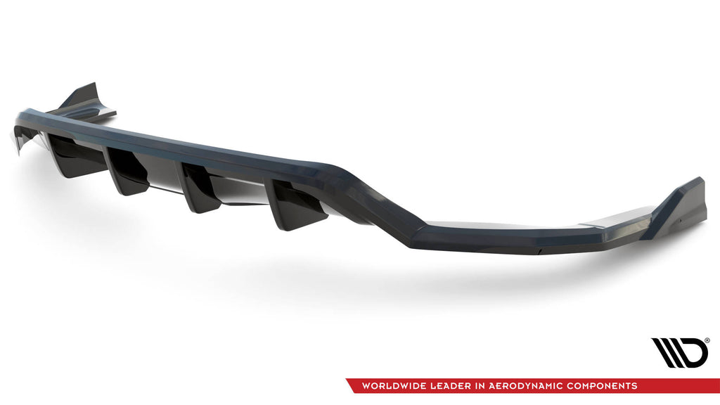 Maxton Design Street+ Mittlerer Diffusor RACE passend für BMW X6 M-Paket F16 schwarz Hochglanz