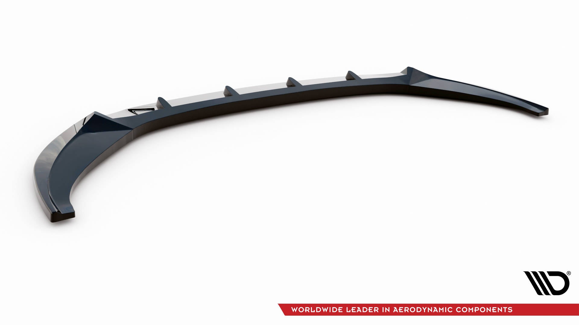 Maxton Design Street+ Spoilerlippe Front Ansatz V.2 passend für Audi A6 C8 schwarz Hochglanz