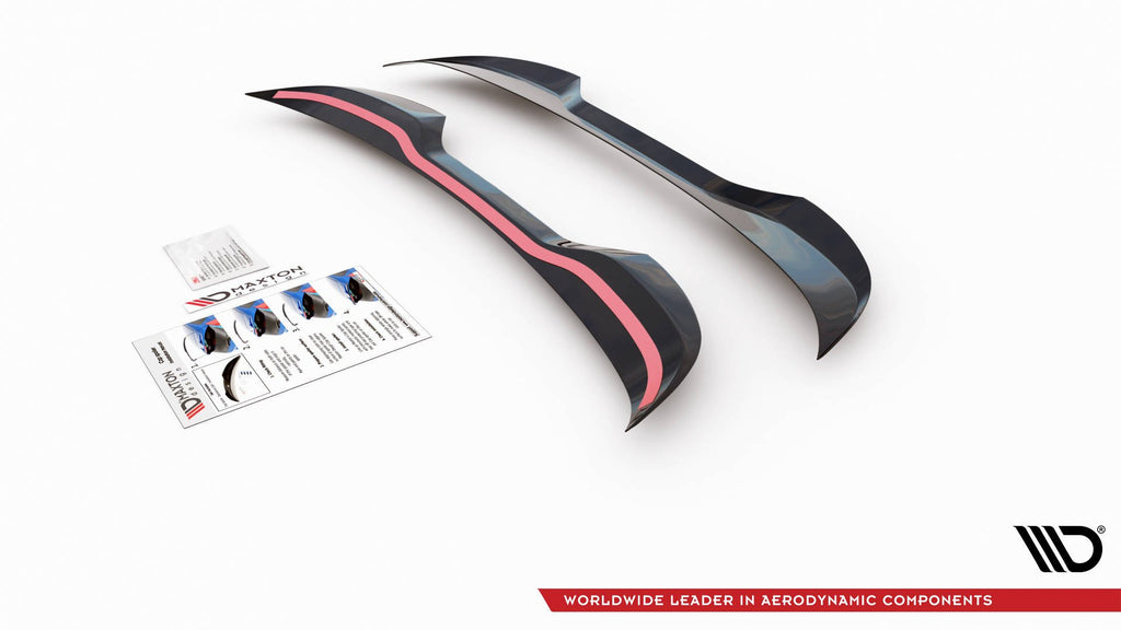 Maxton Design Spoiler CAP passend für VW Up GTI schwarz Hochglanz