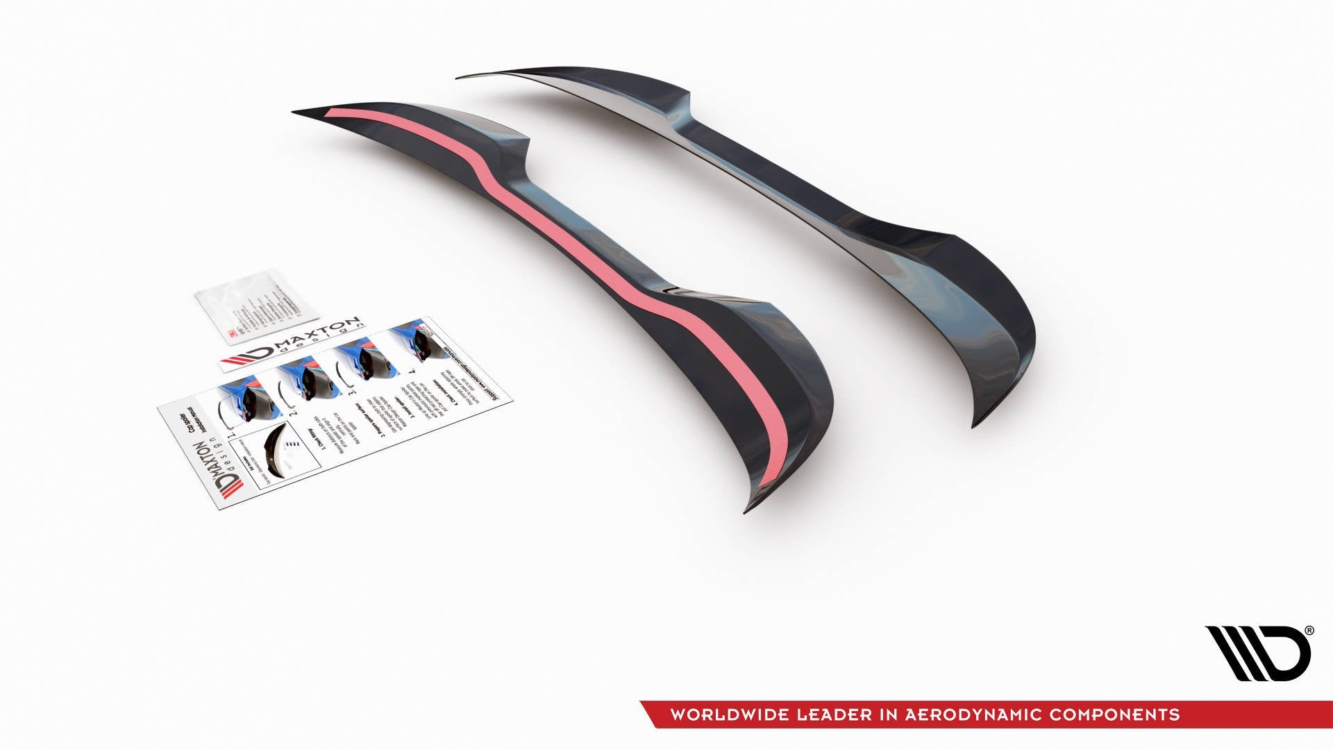 Maxton Design Spoiler CAP passend für VW Up GTI schwarz Hochglanz