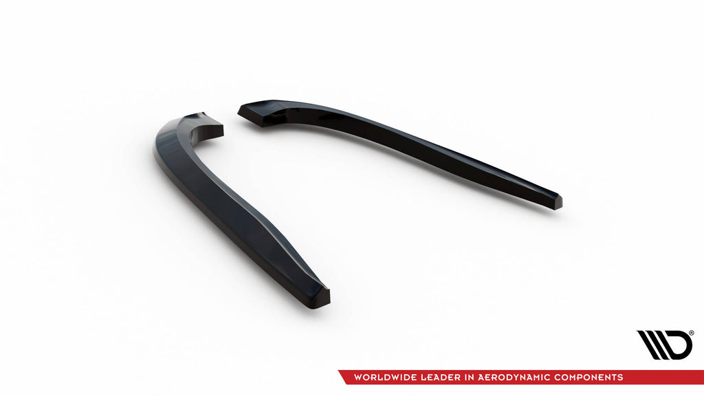 Maxton Design Heck Ansatz Flaps Diffusor V.2 passend für Infiniti Q50 S Mk1 schwarz Hochglanz