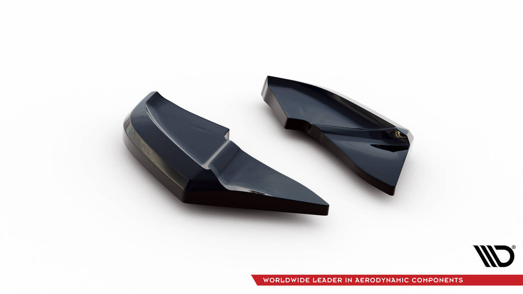 Maxton Design Heck Ansatz Flaps Diffusor V.1 passend für VW Scirocco Mk3 Facelift schwarz Hochglanz