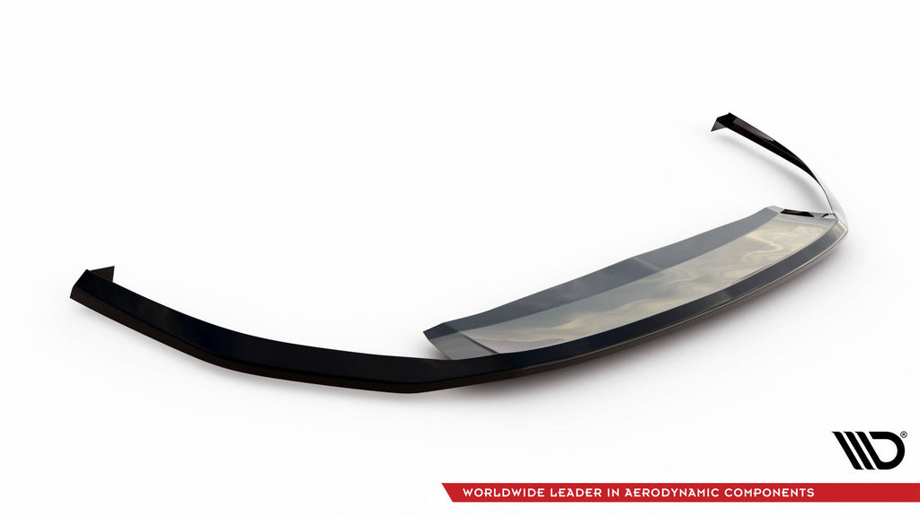 Maxton Design Street+ Spoilerlippe Front Ansatz V.7 passend für VW Golf GTI / GTE / GTD / R-Line Mk8 schwarz Hochglanz