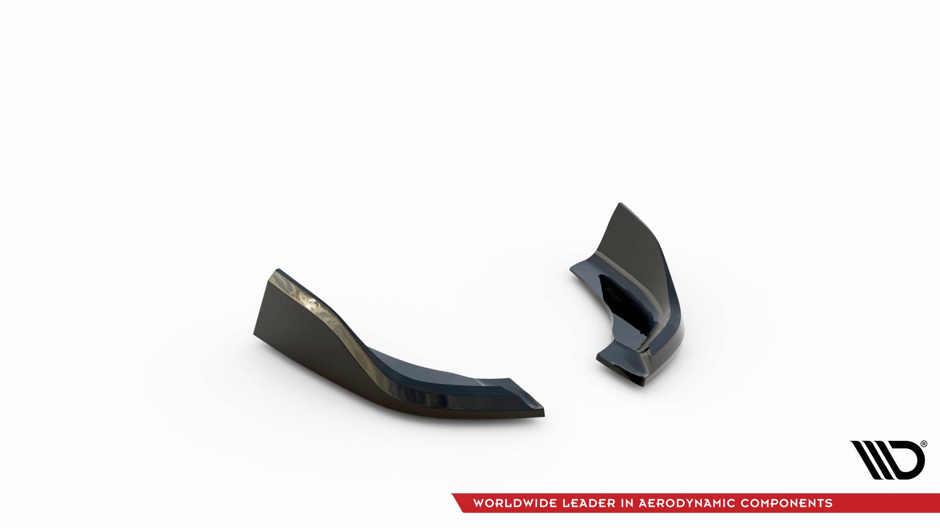Maxton Design Heck Ansatz Flaps Diffusor V.6 passend für (Für heckansatz v.3) BMW 1er M-Paket / M135i / 128ti F40 schwarz Hochglanz