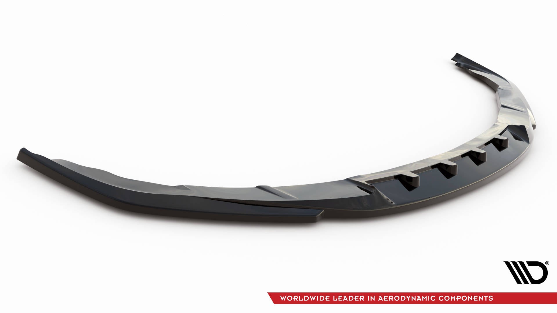Maxton Design Street+ Spoilerlippe Front Ansatz V.2 passend für Porsche Panamera Turbo Sport Design Package 970 schwarz Hochglanz