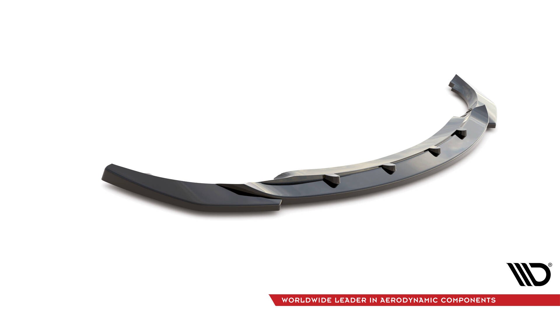 Maxton Design Street+ Spoilerlippe Front Ansatz V.1 passend für BMW 3er Coupe E46 schwarz Hochglanz