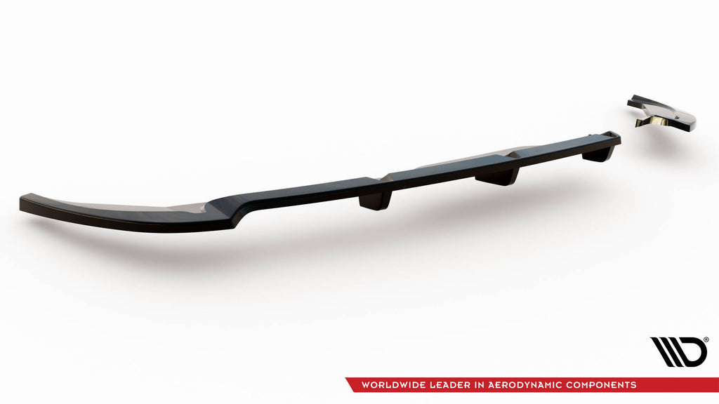 Maxton Design Street+ Mittlerer Diffusor RACE passend für Fiat 500X Sport Mk1 Facelift schwarz Hochglanz