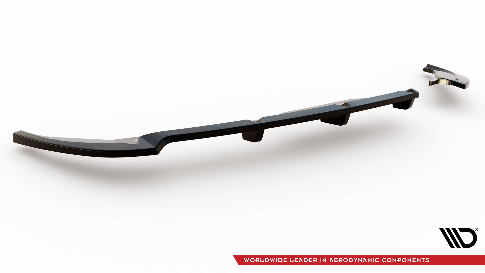 Maxton Design Street+ Mittlerer Diffusor RACE passend für Fiat 500X Sport Mk1 Facelift schwarz Hochglanz